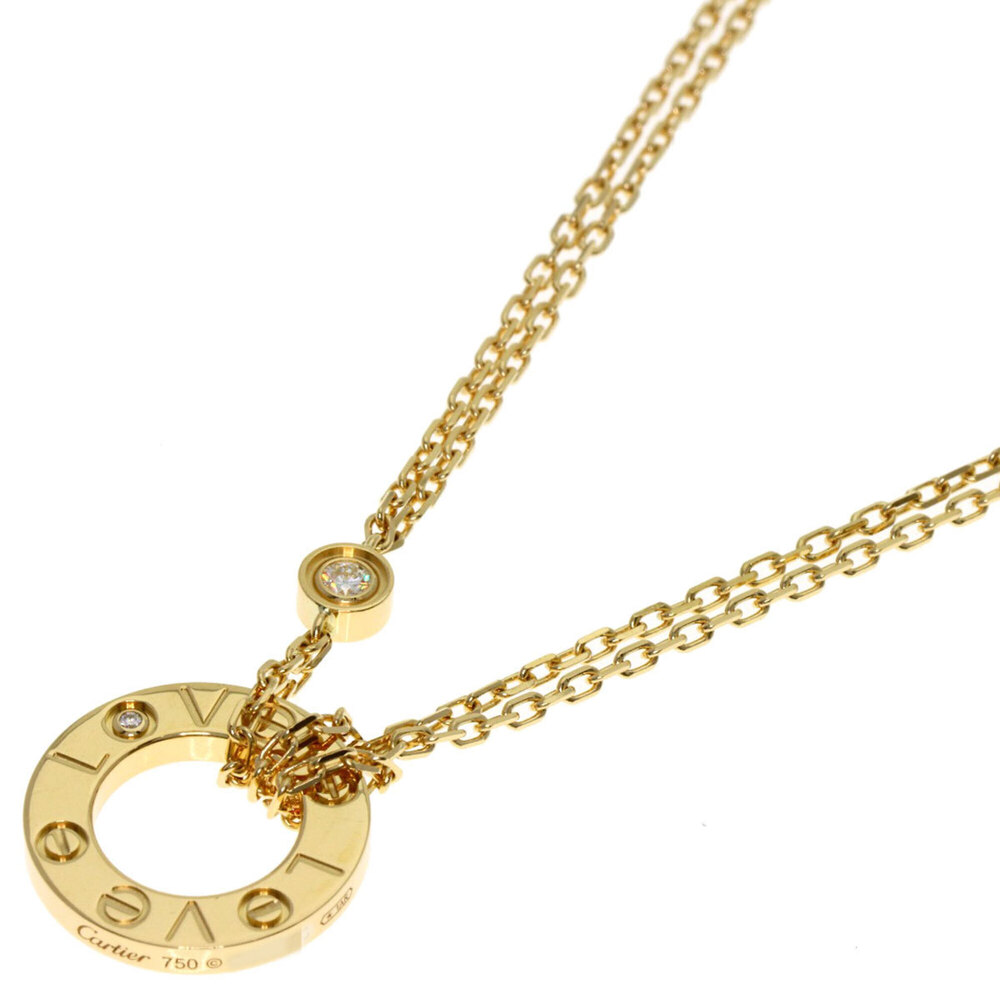 CARTIER 18k Gold Diamond Love Necklace